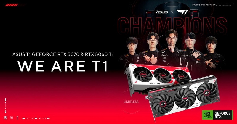 Asus и T1 выпустили лимитированные GeForce RTX для фанатов League of Legends