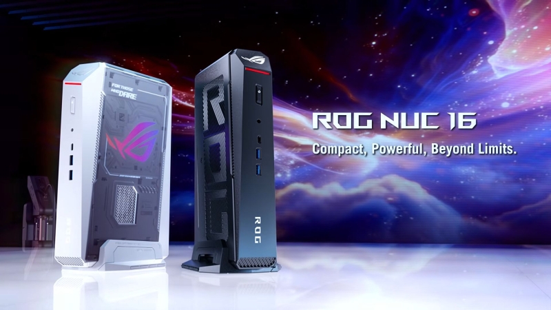 Asus представила трёхлитровый игровой ПК ROG NUC 16 &mdash; он меньше PS5, но в 7,5 раз дороже