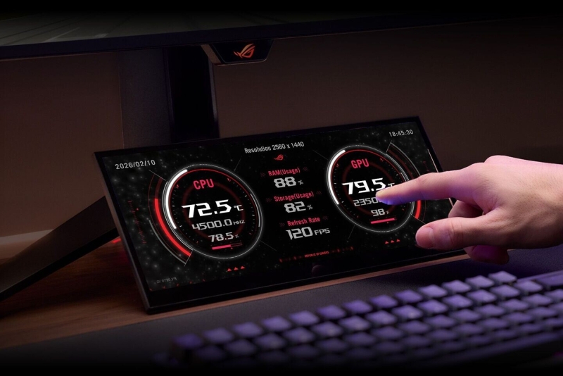 Asus выпустила 12,3" портативный сенсорный монитор ROG Strix XG129C и 34" геймерский ROG Strix OLED XG34WCDMS