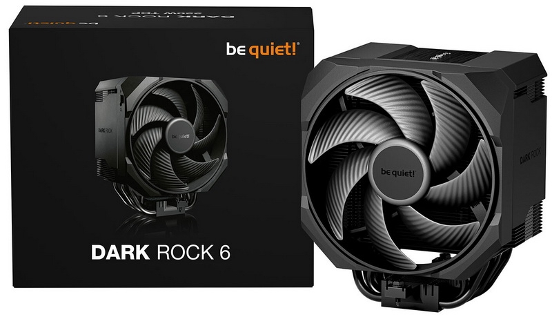 Be quiet! выпустила кулеры Dark Rock 6 и Dark Rock Pro 6 весом больше килограмма для процессоров с TDP до 300 Вт