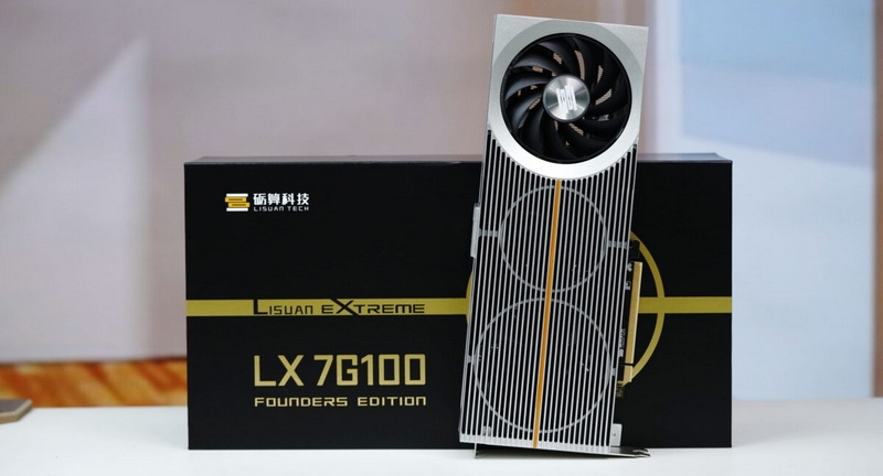 Founders Edition, но не от Nvidia: китайская Lisuan Tech показала игровую видеокарту LX 7G100 в эталонном исполнении