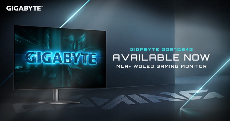 Gigabyte выпустила 27-дюймовый игровой WOLED-монитор GO27Q24G с QHD и 240 Гц