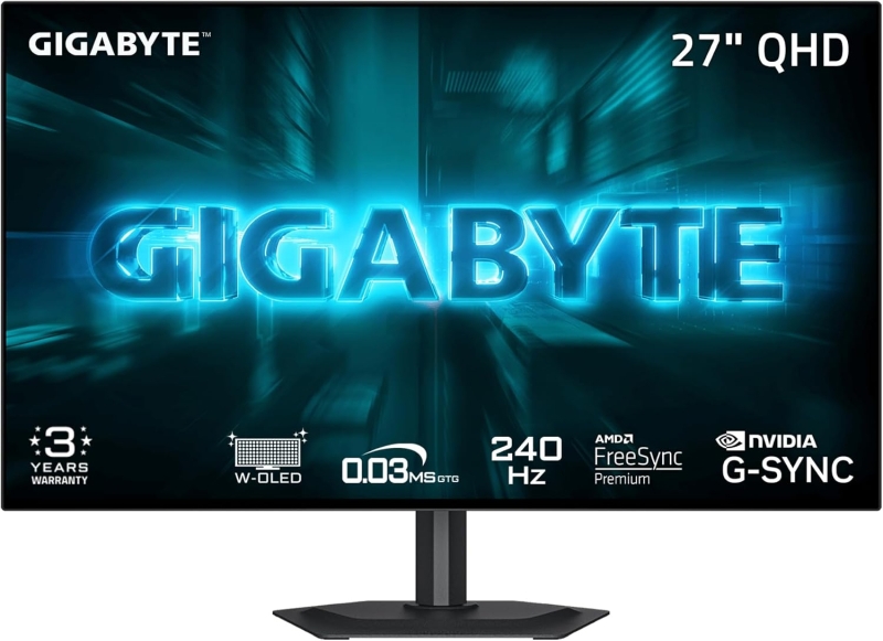 Gigabyte выпустила 27-дюймовый игровой WOLED-монитор GO27Q24G с QHD и 240 Гц