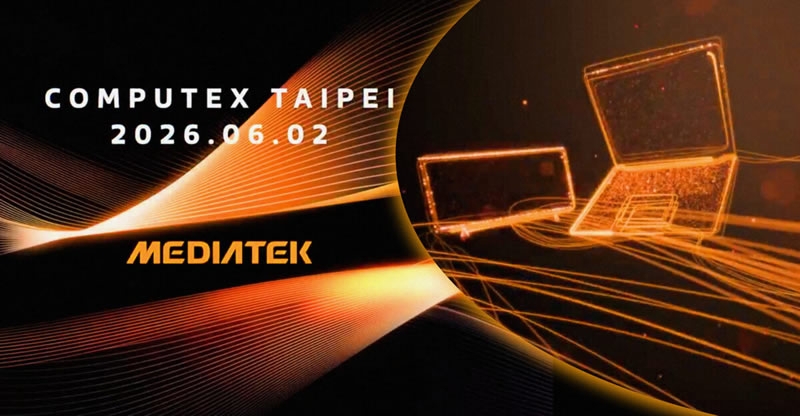 MediaTek намекнула на выход в сегмент Windows-ноутбуков в преддверии Computex 2026
