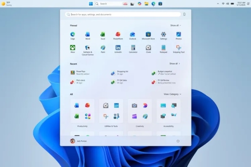 Microsoft разрешит менять положение панели задач и размер меню &laquo;Пуск&raquo; в Windows 11