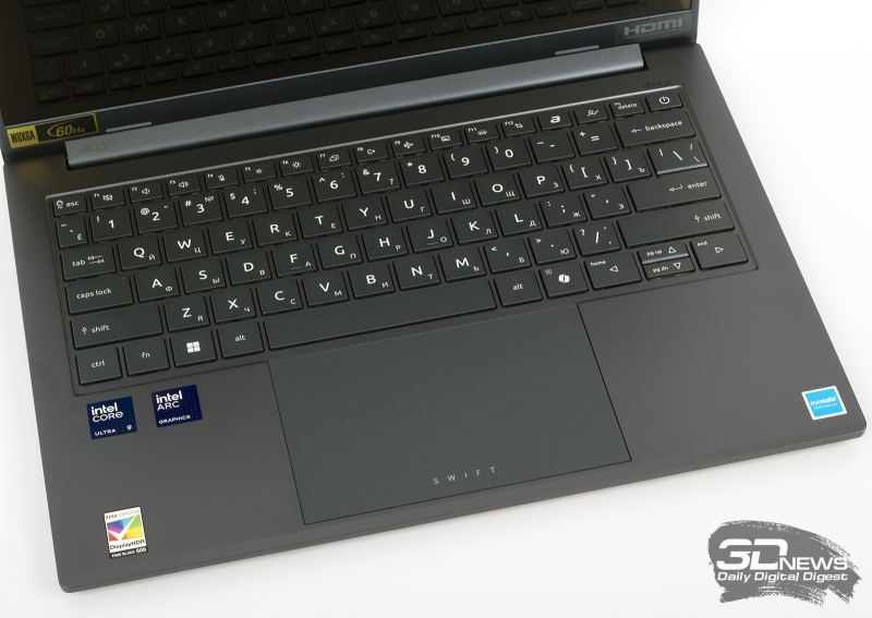 Обзор ноутбука Acer Swift Go 14 AI: в дороге не подведет
