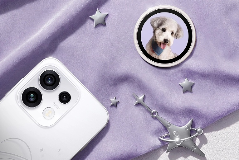 Oppo представила внешний дисплей на магните для смартфонов &mdash; чтобы делать селфи и групповые фото