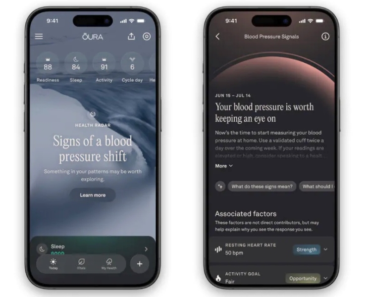 Представлено умное кольцо Oura Ring 5 за $399 &mdash; оно на 40 % компактнее и умеет следить за артериальным давлением