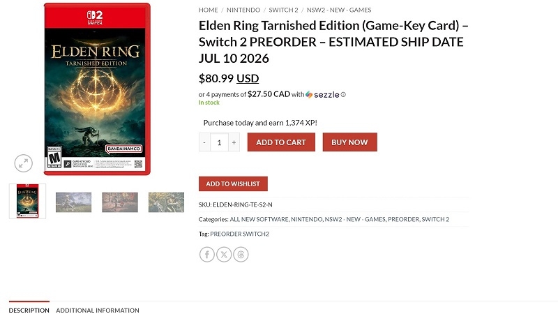 Утечка раскрыла дату выхода Elden Ring: Tarnished Edition