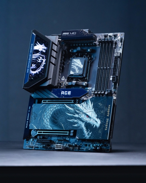 В честь 40-летия MSI выпустит ноутбук Titan 18 HX и плату MEG X870E Ace MAX в спецверсиях Draco Epic