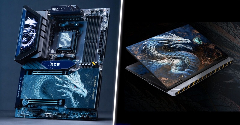 В честь 40-летия MSI выпустит ноутбук Titan 18 HX и плату MEG X870E Ace MAX в спецверсиях Draco Epic