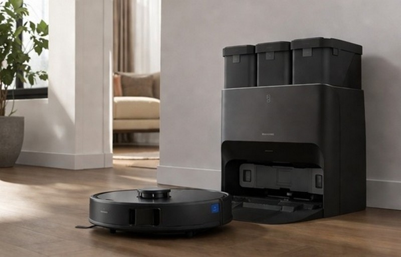 В России поступил в продажу робот-пылесос&nbsp;Midea V15 Max Ultra, который максимально автоматизирует уборку