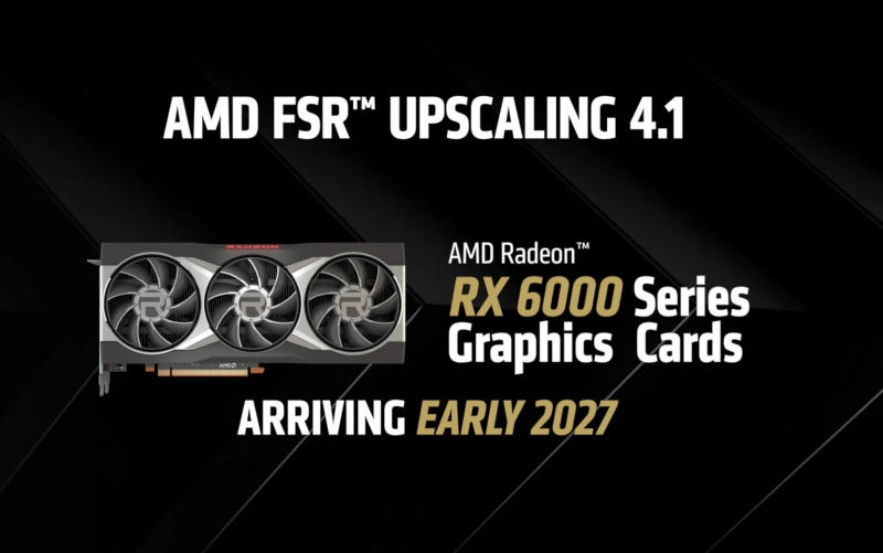 Видеокарты Radeon RX 6000 и RX 7000 получат поддержку масштабирования AMD FSR 4.1
