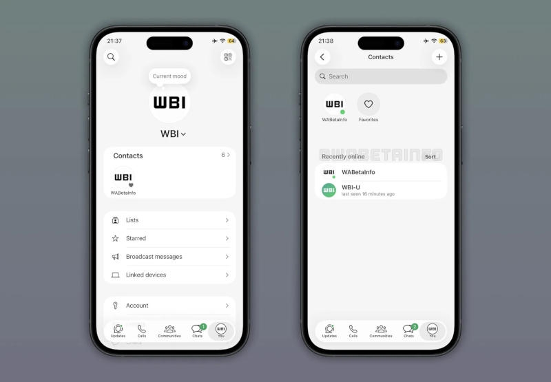 WhatsApp покажет отдельным списком, кто из контактов онлайн