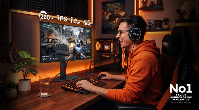 AOC выпустила доступный 24,5-дюймовый игровой монитор AOC Gaming 25G4ZR с Full HD и 260 Гц