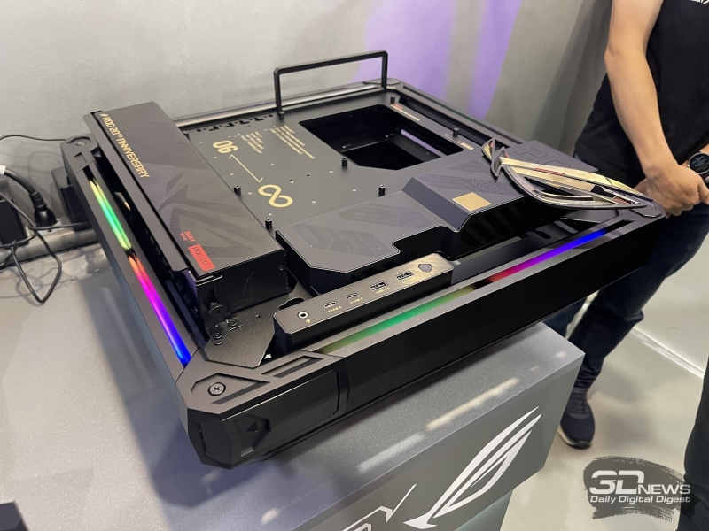 Asus представила открытый корпус ROG GR20 Edition 20 с вентилятором с перекрестным потоком
