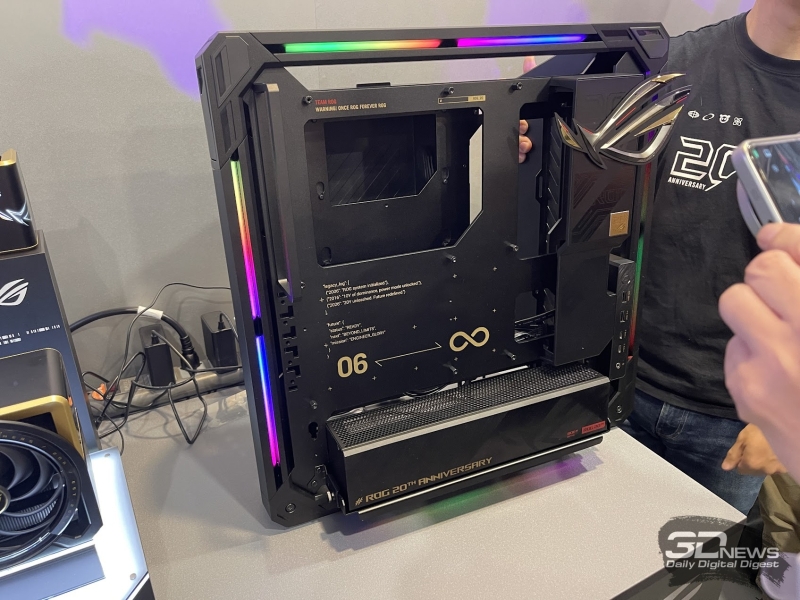 Asus представила открытый корпус ROG GR20 Edition 20 с вентилятором с перекрестным потоком