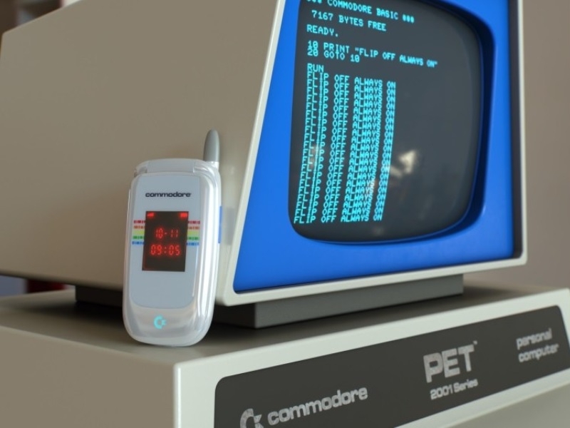 Commodore анонсировала кнопочный смартфон-раскладушку за $499