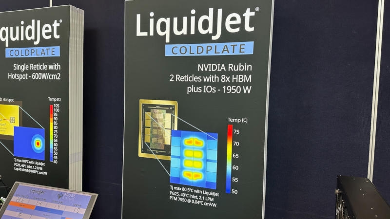 Frore показала сверхтонкий жидкостный кулер LiquidJet Nexus для серверов Nvidia — снижение температуры 6 °C и ускорение ИИ на 10 %