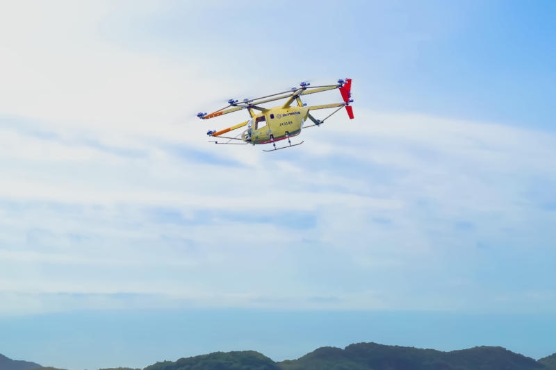 Японский электролёт SkyDrive SD-05 разогнали до 100 км/ч во время тестов