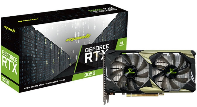 Manli анонсировала новые видеокарты GeForce RTX 3060 и RTX 3050