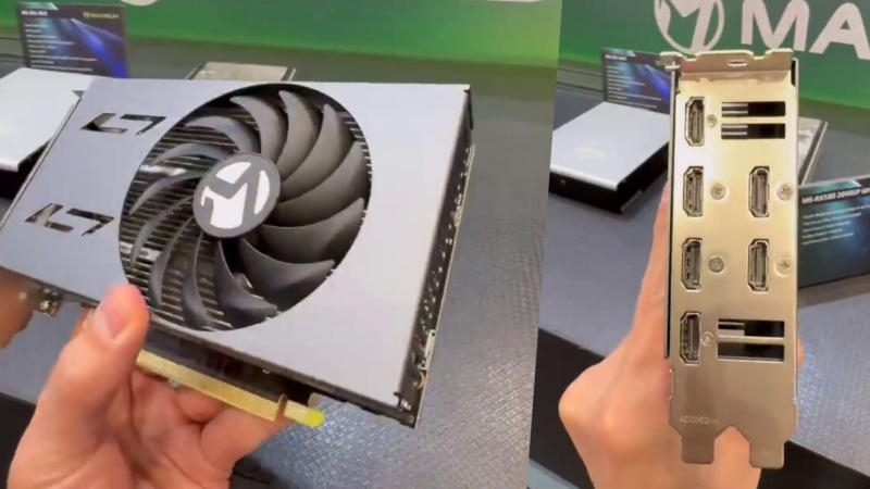 MaxSun привезла на Computex 2026 десятилетнюю Radeon RX 580 с шестью HDMI