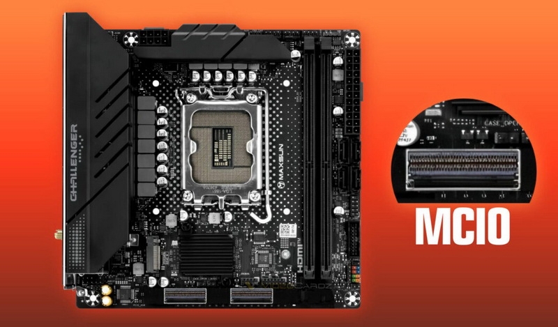 MaxSun выпустила материнские платы Mini-ITX с разъёмами MCIO вместо привычных PCIe x16