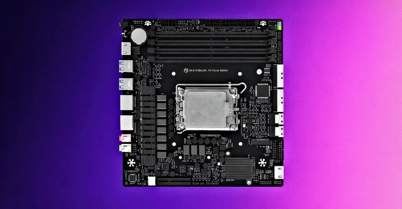 MaxSun выпустила материнские платы Mini-ITX с разъёмами MCIO вместо привычных PCIe x16