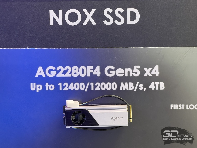 Репортаж со стенда Apacer на Computex 2026: память DDR5-9200, скоростные SSD с вентиляторами и не только