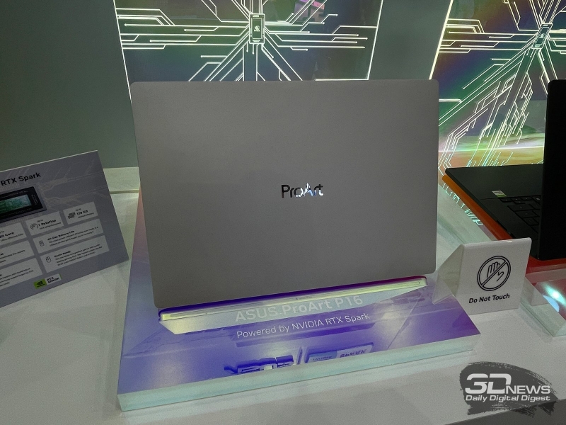 Репортаж со стенда ASUS на Computex 2026: первые ноутбуки с Nvidia RTX Spark, геймерские лэптопы и рабочие системы