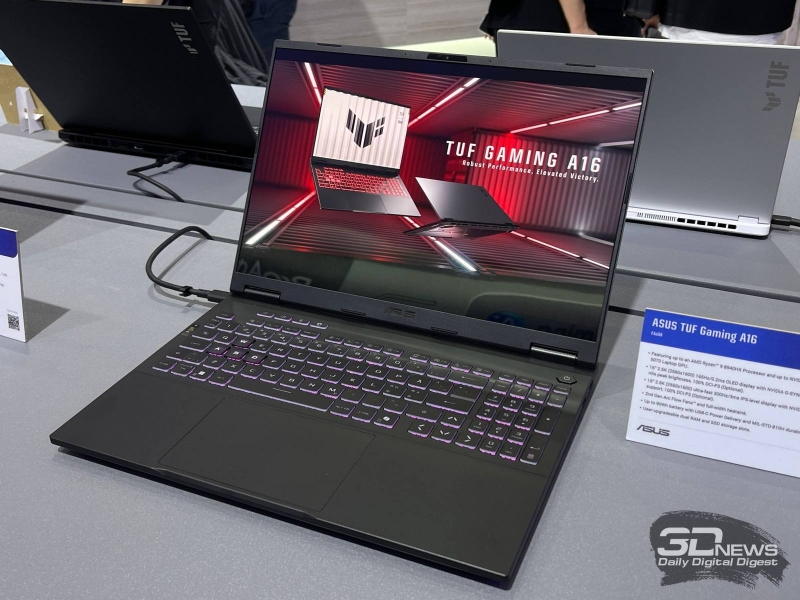 Репортаж со стенда ASUS на Computex 2026: первые ноутбуки с Nvidia RTX Spark, геймерские лэптопы и рабочие системы