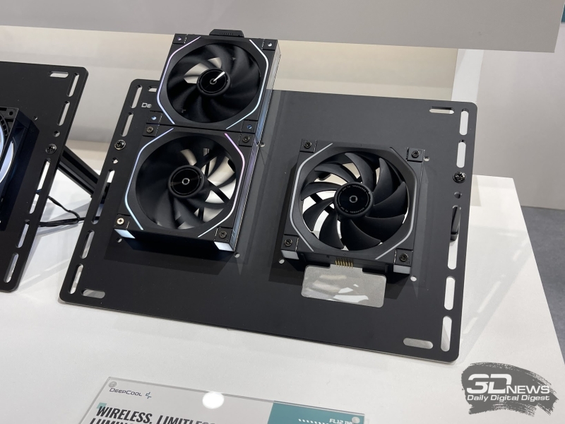 Репортаж со стенда DeepCool на Computex 2026: беспроводные вентиляторы, кулеры с экранами и блоки питания до 3200 Вт