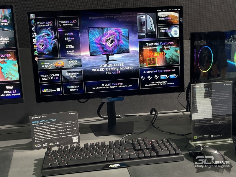 Репортаж со стенда GIGABYTE на Computex 2026: игровые ноутбуки и OLED-мониторы нового поколения