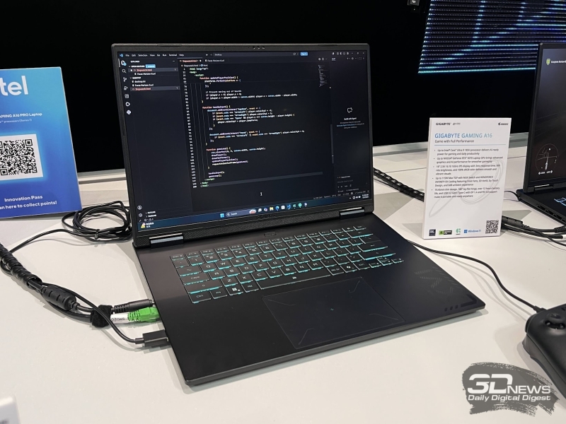 Репортаж со стенда GIGABYTE на Computex 2026: игровые ноутбуки и OLED-мониторы нового поколения