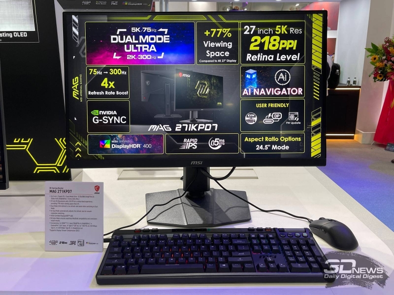 Репортаж со стенда MSI на Computex 2026: мониторы и настольные ПК для геймеров &mdash; теперь с ИИ