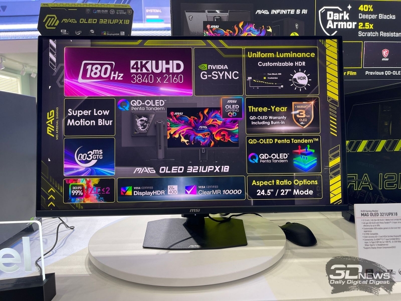 Репортаж со стенда MSI на Computex 2026: мониторы и настольные ПК для геймеров &mdash; теперь с ИИ