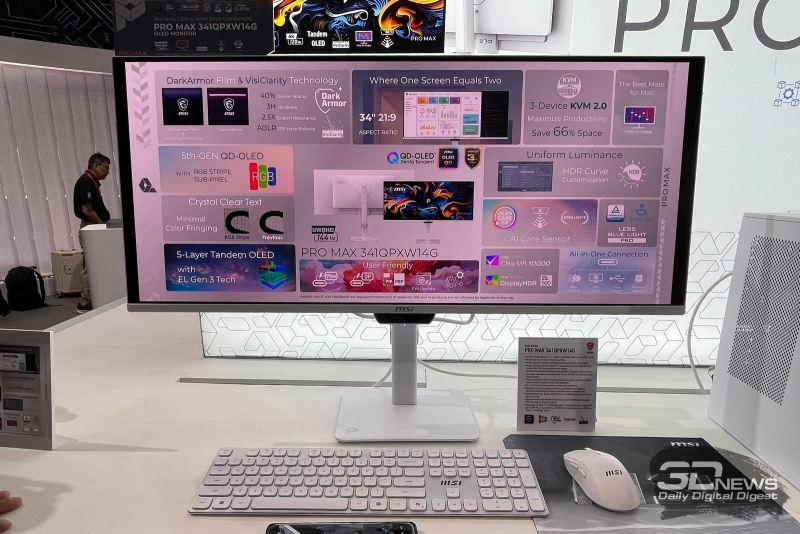 Репортаж со стенда MSI на Computex 2026: OLED-мониторы для профессионалов, экосистема PRO MAX и&nbsp;локальный ИИ