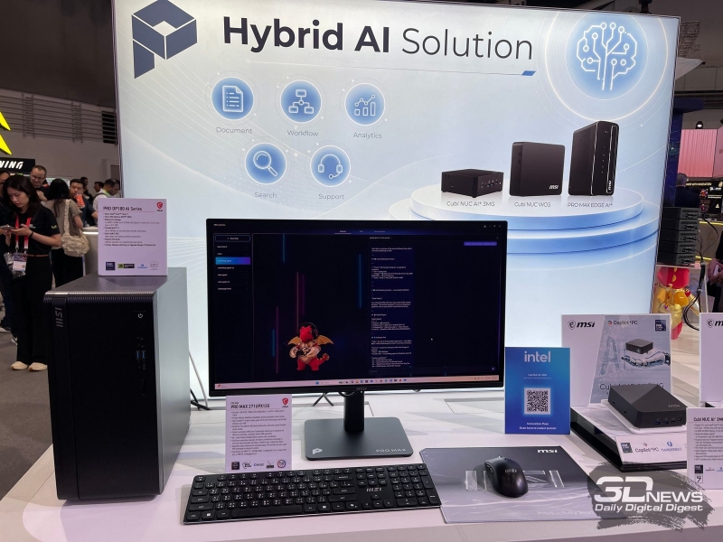 Репортаж со стенда MSI на Computex 2026: OLED-мониторы для профессионалов, экосистема PRO MAX и&nbsp;локальный ИИ