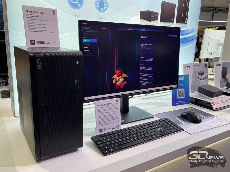 Репортаж со стенда MSI на Computex 2026: OLED-мониторы для профессионалов, экосистема PRO MAX и&nbsp;локальный ИИ
