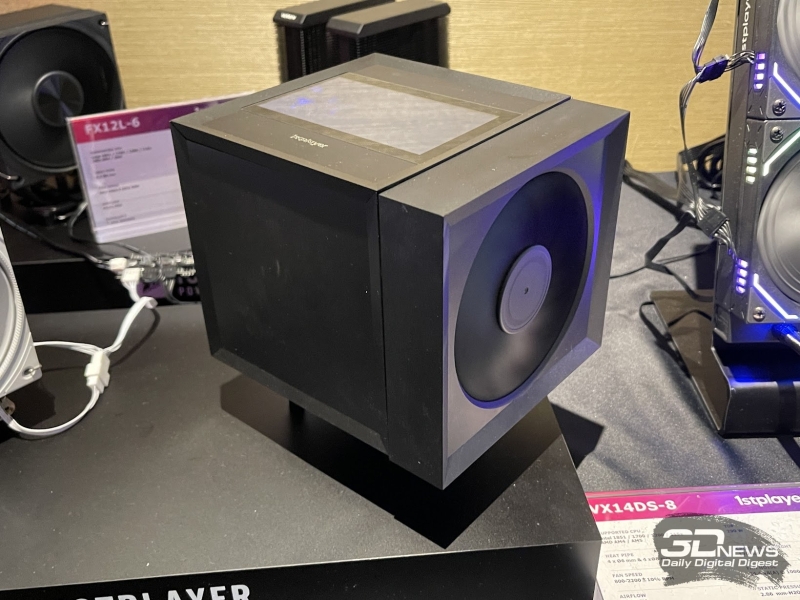 Репортаж со стенда&nbsp;1stPlayer на Computex 2026: панорамные корпуса,&nbsp;СЖО и кулеры с экранами и компактные, но мощные блоки питания