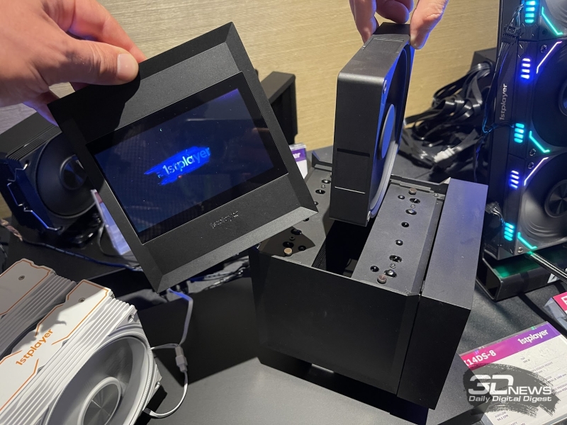 Репортаж со стенда&nbsp;1stPlayer на Computex 2026: панорамные корпуса,&nbsp;СЖО и кулеры с экранами и компактные, но мощные блоки питания