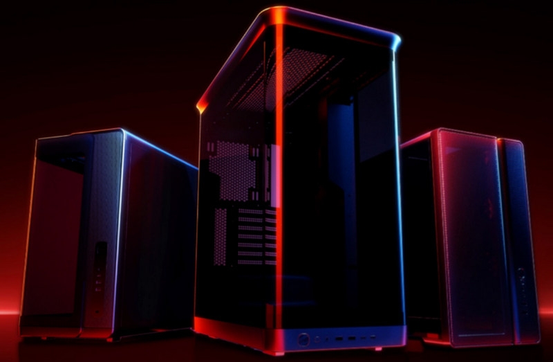 SAMA привезла на Computex 2026 панорамные корпуса, СЖО с двумя экранами и блоки питания мощностью до 1650 Вт