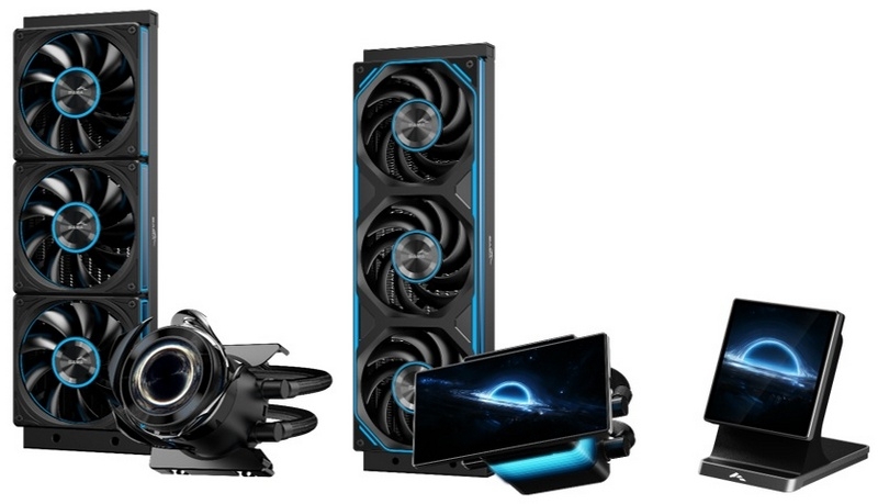 SAMA привезла на Computex 2026 панорамные корпуса, СЖО с двумя экранами и блоки питания мощностью до 1650 Вт