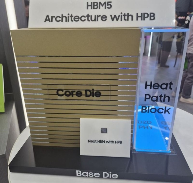 Samsung показала на Computex 2026 макет стека памяти HBM5