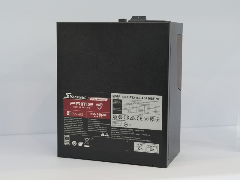 Seasonic показала прототип 1600-Вт блока питания Prime TX Noctua Edition с защитой разъёмов 12V-2&times;6