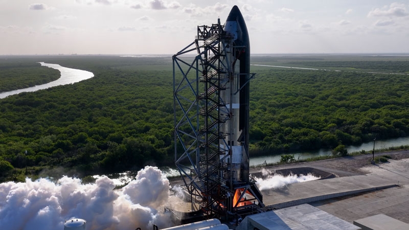 SpaceX провела первое огневое испытание нового Starship для 13-го испытательного полёта