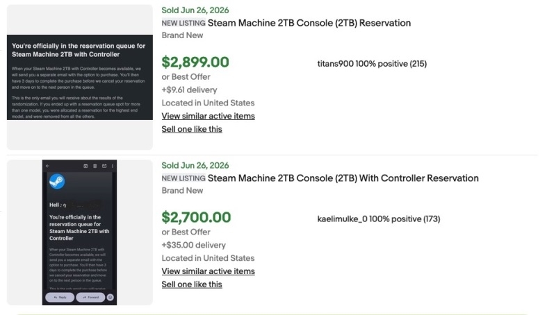 Спекулянты уже продают места в очереди на Steam Machine &mdash; цены задраны в два&ndash;три раза