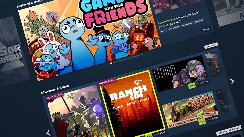 Steam растёт вширь &mdash; Valve обновила дизайн главной страницы магазина