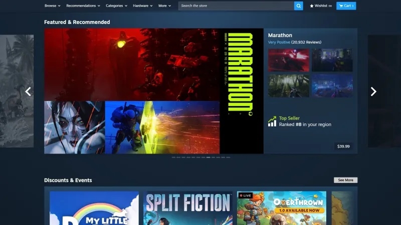 Steam растёт вширь &mdash; Valve обновила дизайн главной страницы магазина
