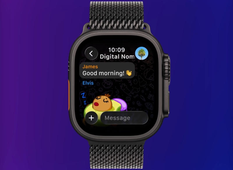 Вышло официальное приложение Telegram для Apple Watch